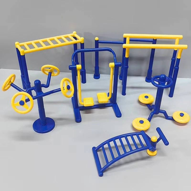 迷你微缩仿真健身运动器材扭腰漫步机模型过家家娃屋场景配件