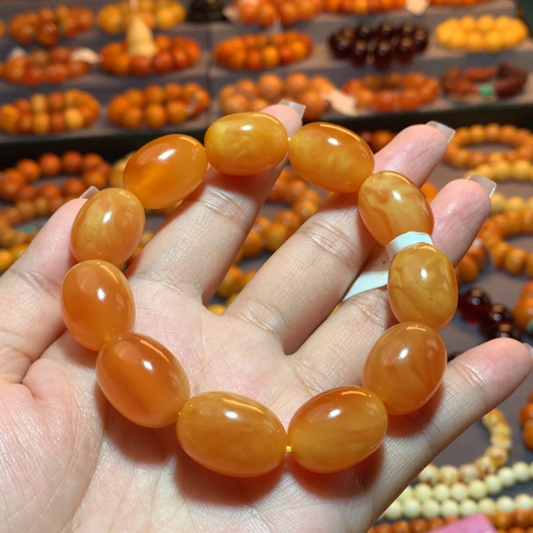 【闪购商品】手串蜜蜡未镶嵌好*缘蜜蜡手串