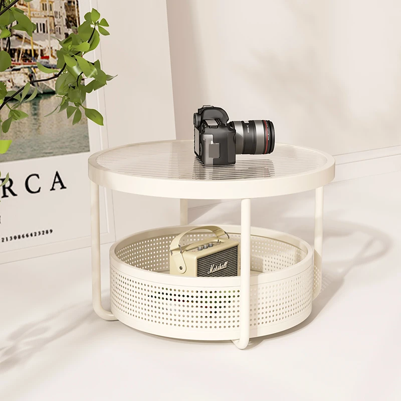 轻奢极简飘窗玻璃小桌子家用卧室创意小茶几收纳矮桌榻榻米炕角几