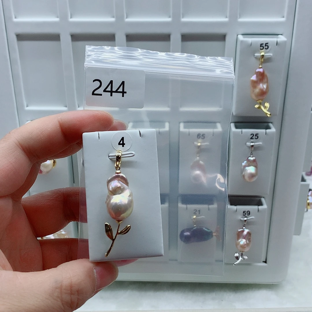 淡水珍珠合金吊坠(不含链)