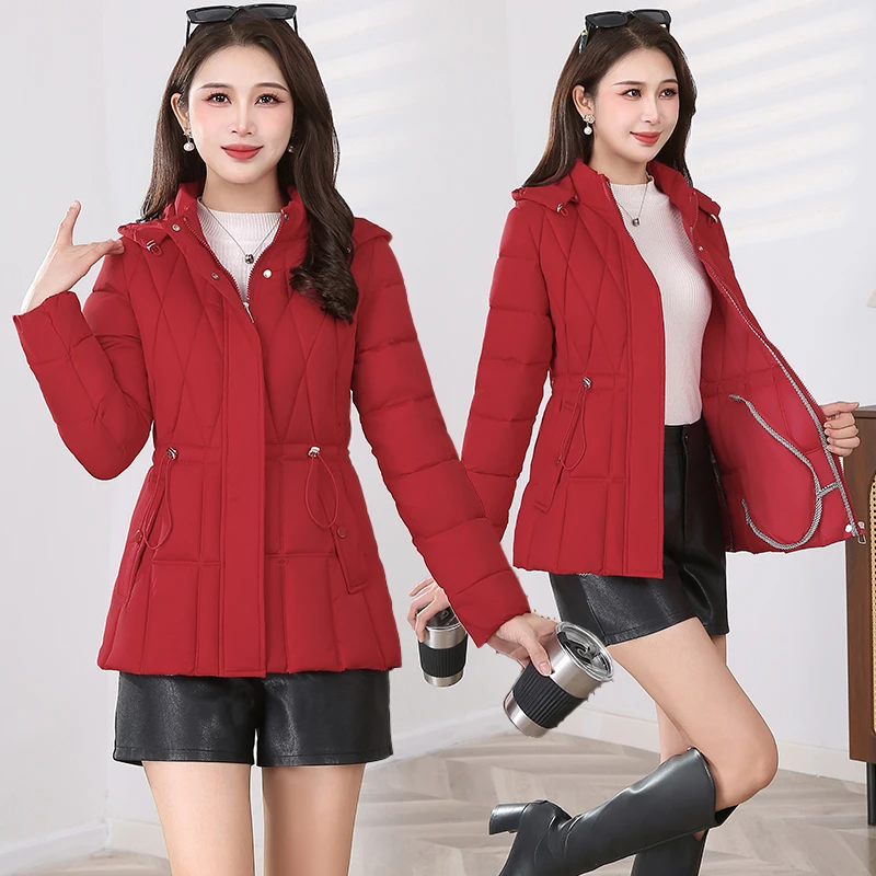 2025新款冬季韩版棉服女短款加厚时尚洋气修身保暖外套棉袄