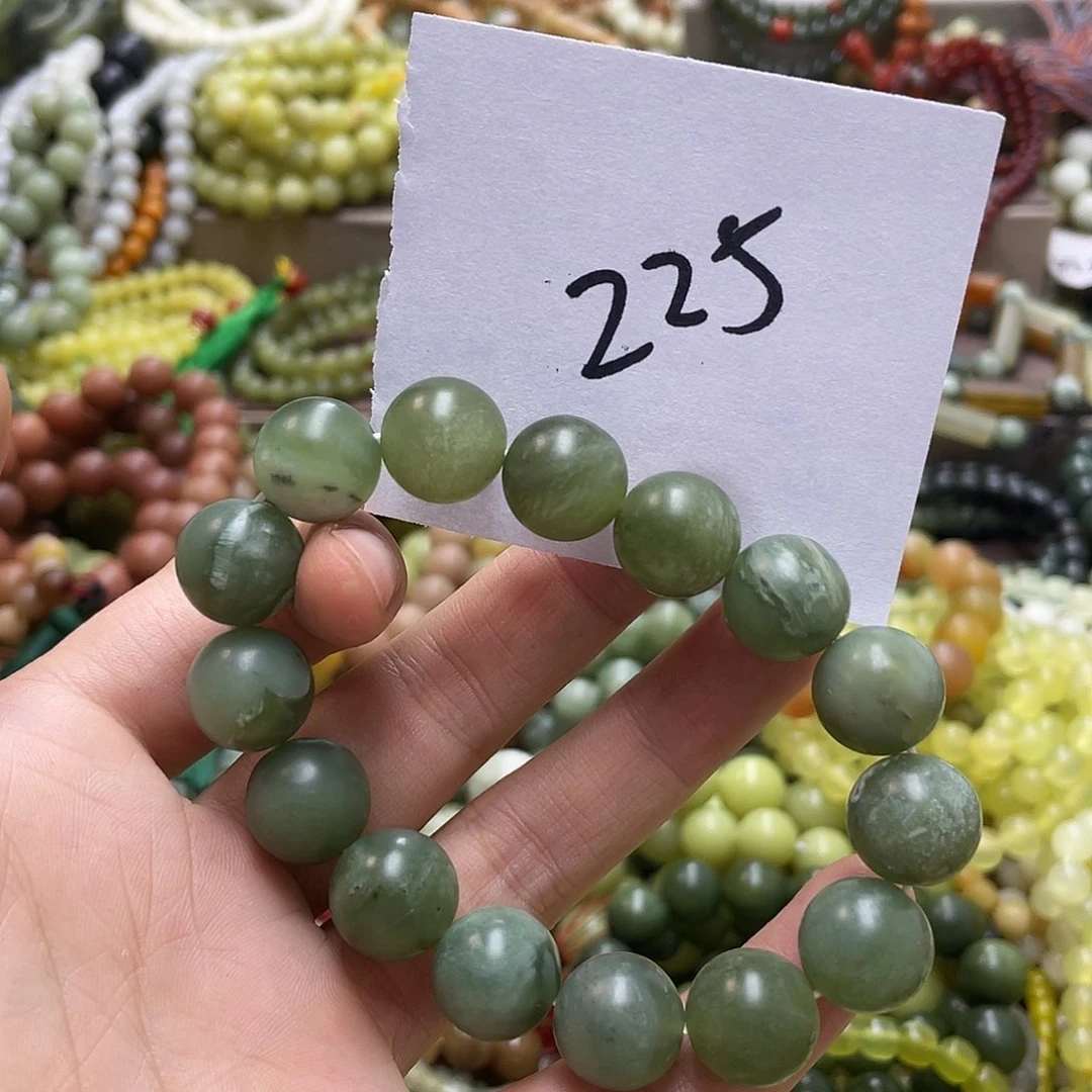 未镶嵌蛇纹石玉手链