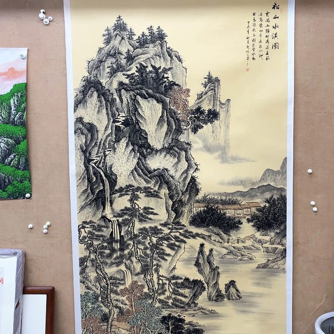 国画手绘国画，精品山水，画心