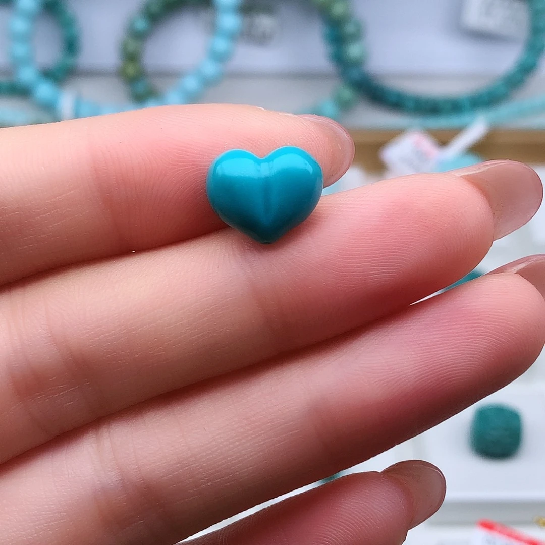 绿松石未镶嵌高瓷高色