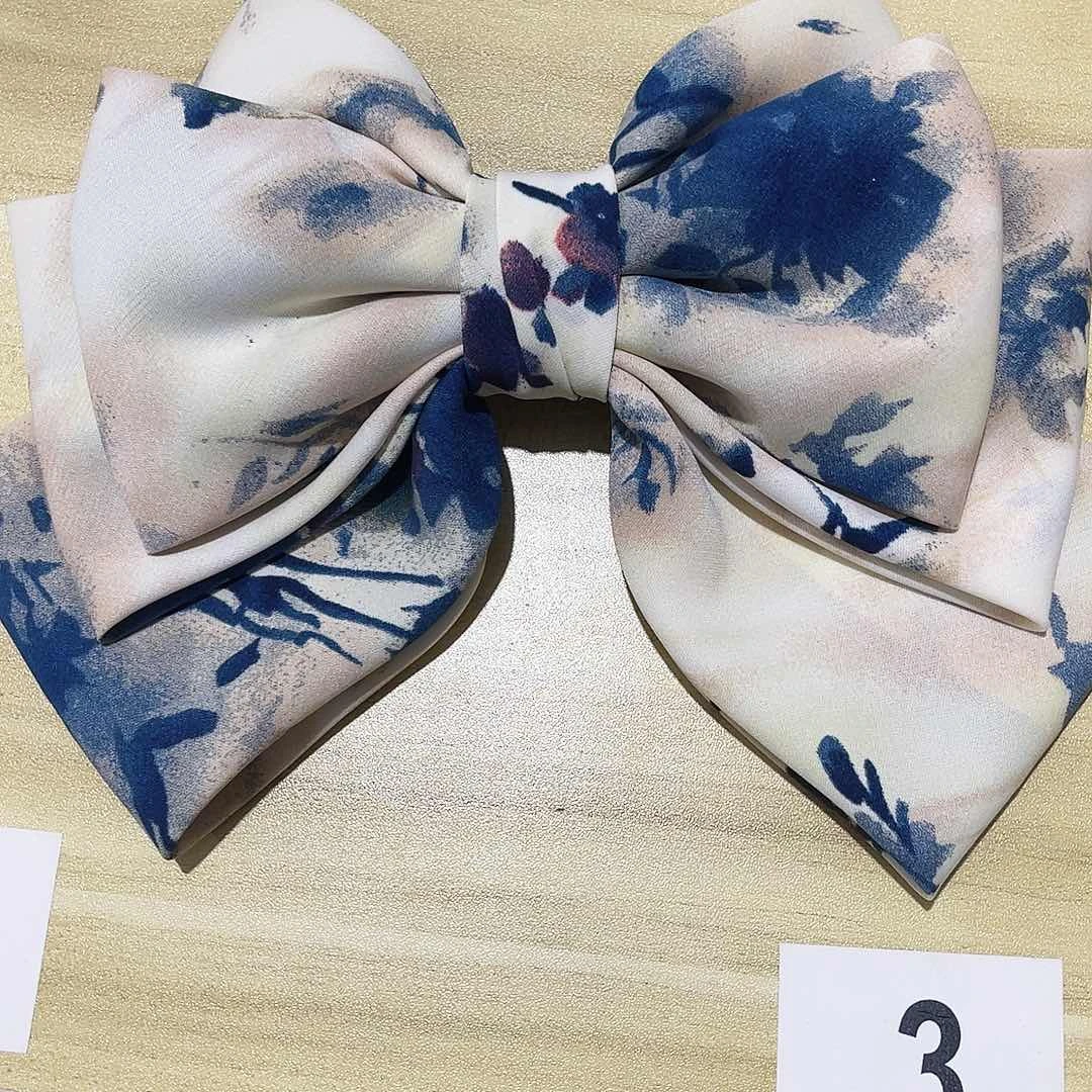 皮质铁合金蝴蝶结发夹