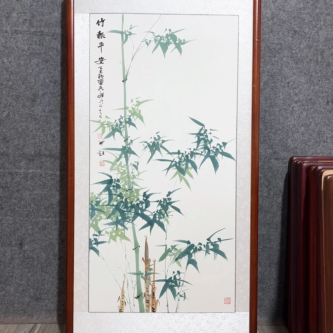 国画书画作品带框63×123