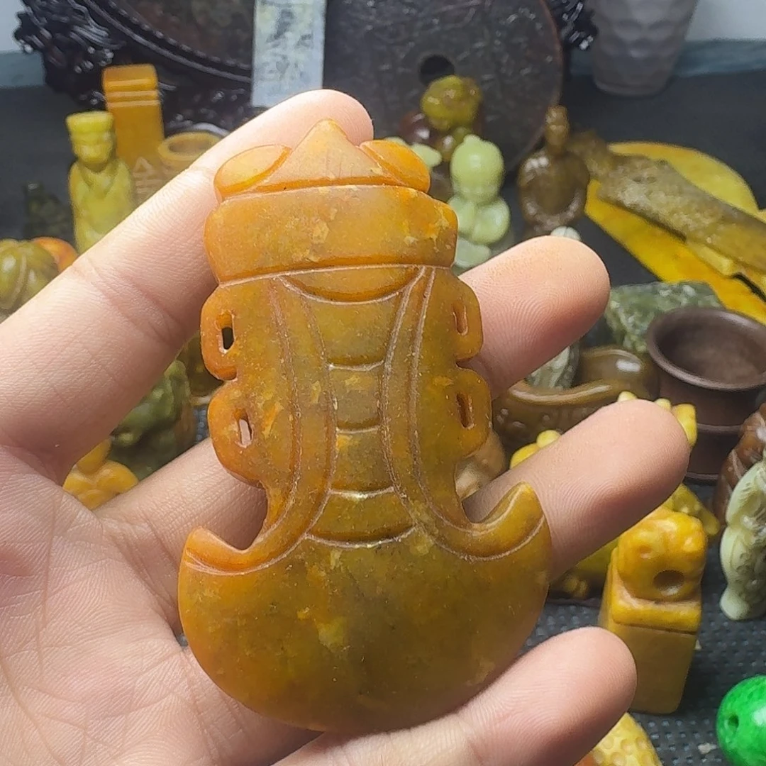 白玉菩提吊坠。。。