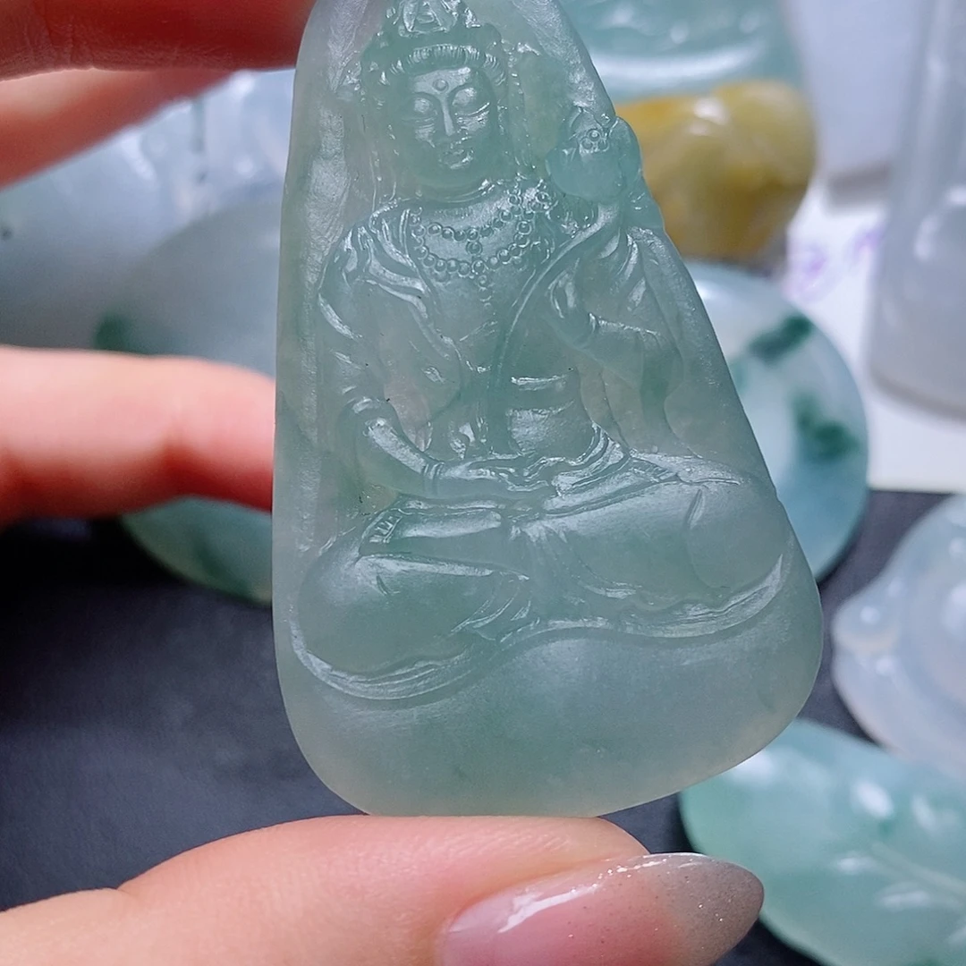 定制翡翠未镶嵌毛货付款后联系客服确认抛光