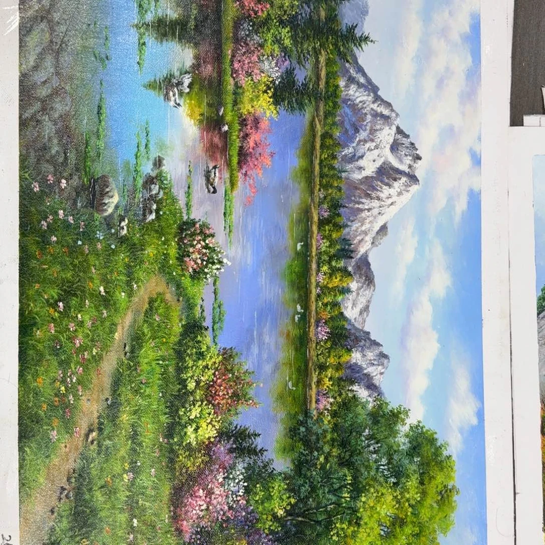 油画加油加油努力加油加油