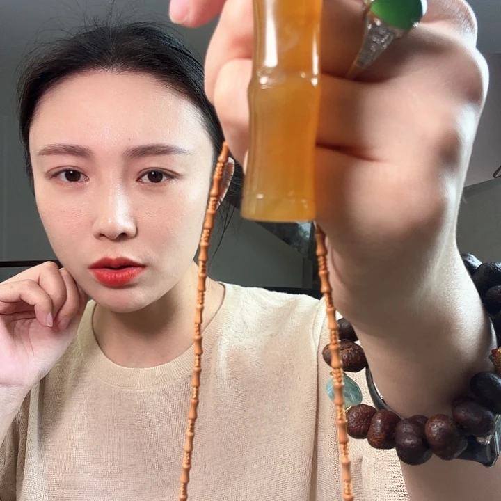 @***i蛇纹石玉合金颈饰