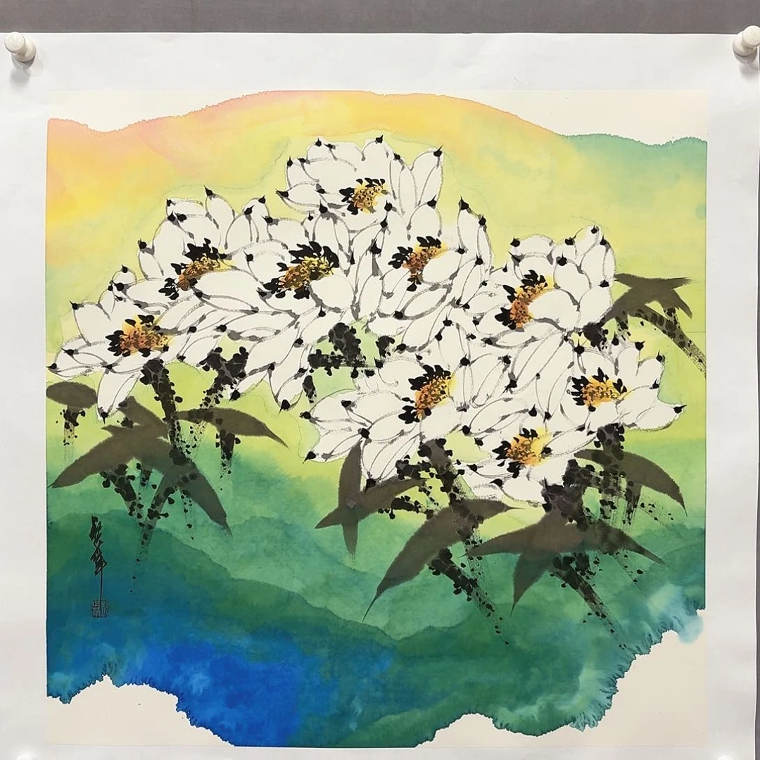 国画亲笔手绘放心去藏