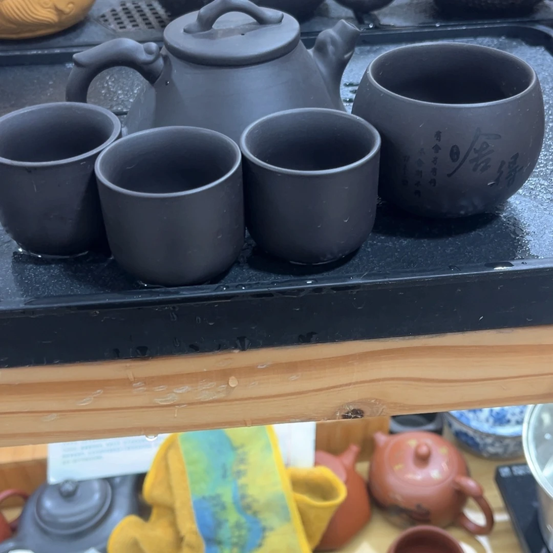 茶杯紫砂一壶1个舍得主人杯3个客杯
