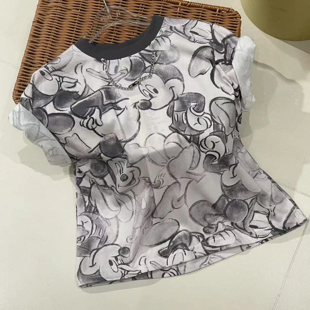 棉小九 儿童米奇可爱卡通潮酷T恤（中童）441973