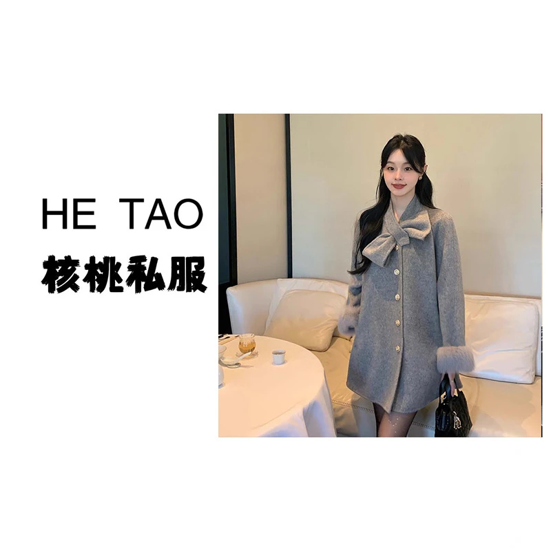 【核桃专属】2025秋冬外套时尚大衣女新款QJ0215