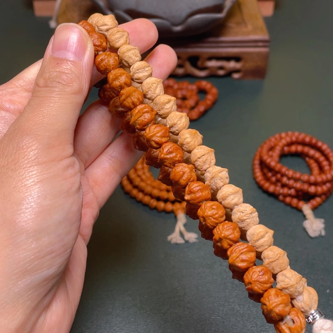 柏香籽/百香籽手串白牙横打手持