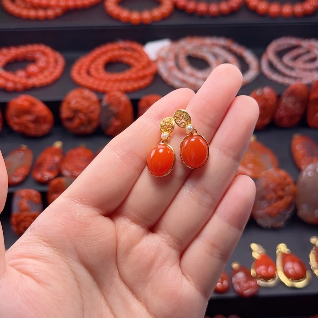 南红玛瑙多圈银S925镶嵌