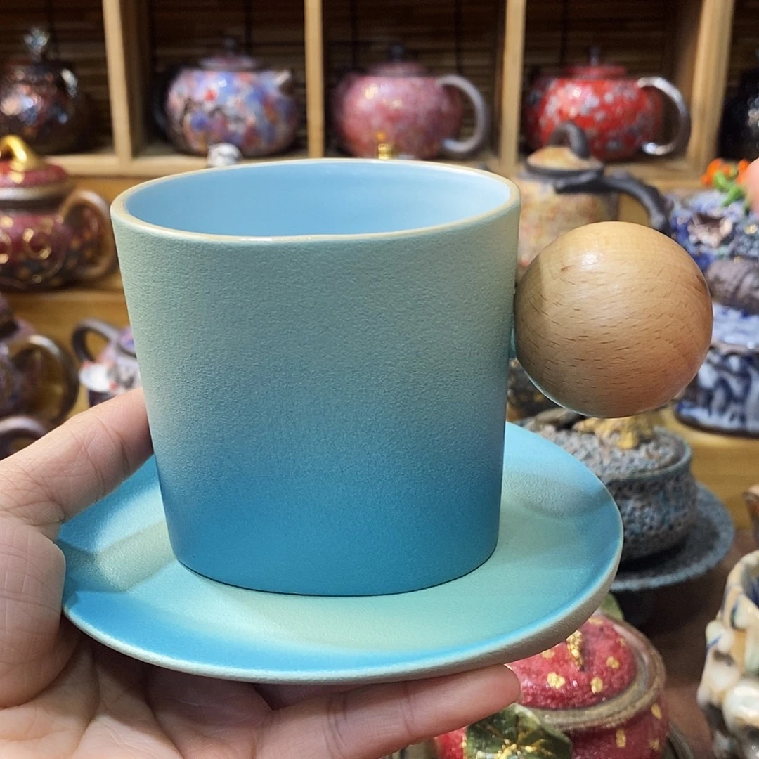 粗陶柴烧志野茶器