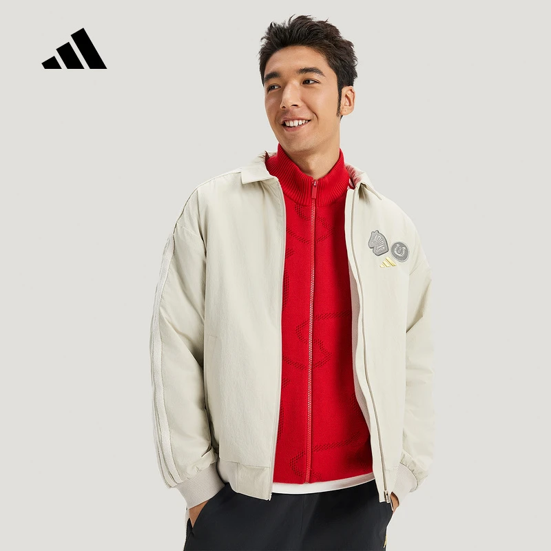 adidas/阿迪达斯【新年款】男子拒水梭织加绒运动宽松外套 KE4058