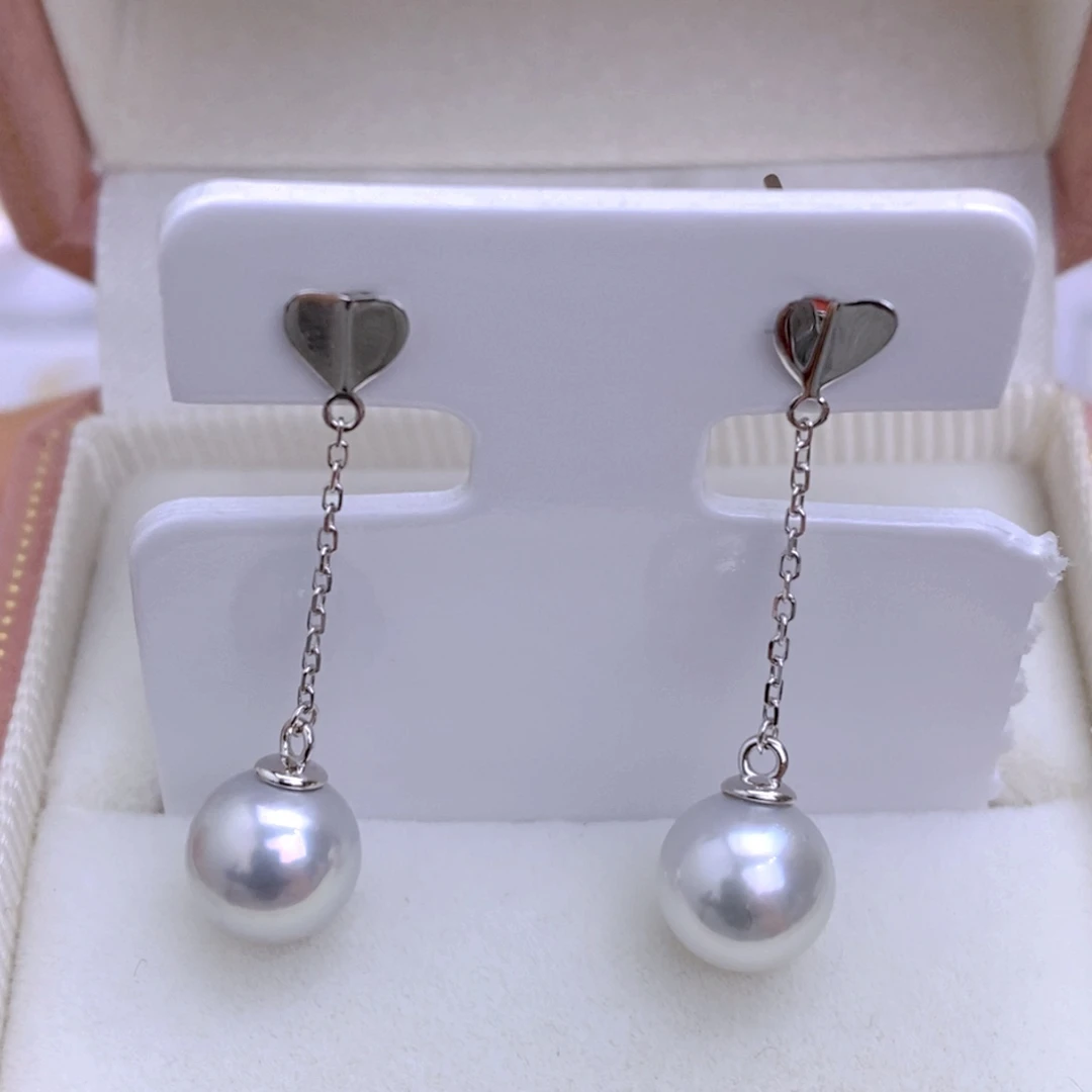 海水珍珠耳饰18K金镶嵌