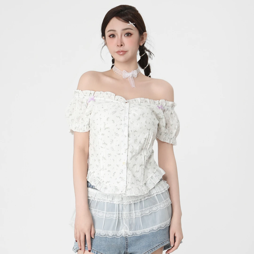 ANPK纯欲甜美梭织小衫A5F27C0249