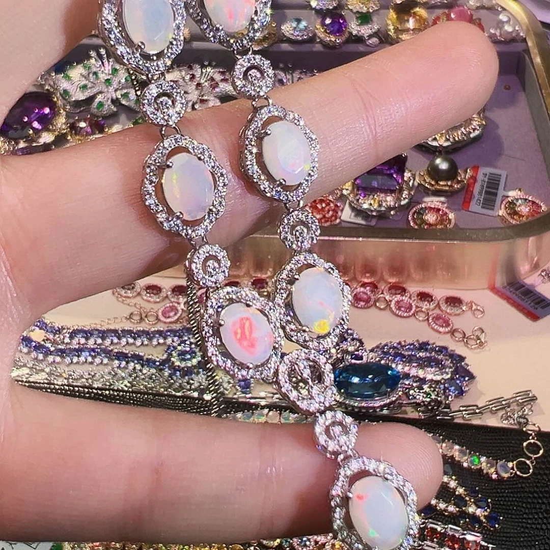 银S925镶嵌欧泊手链