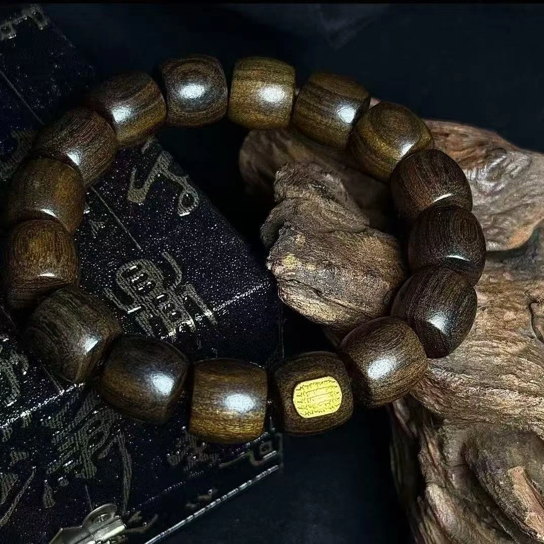 XZ10木椭圆直切精美增香手串