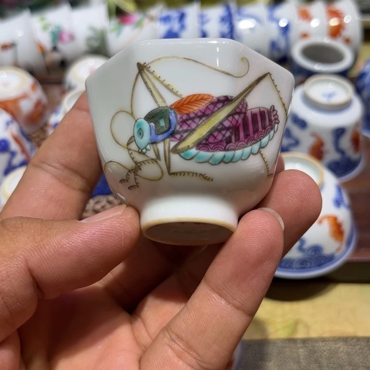 纯手绘精品盖碗杯