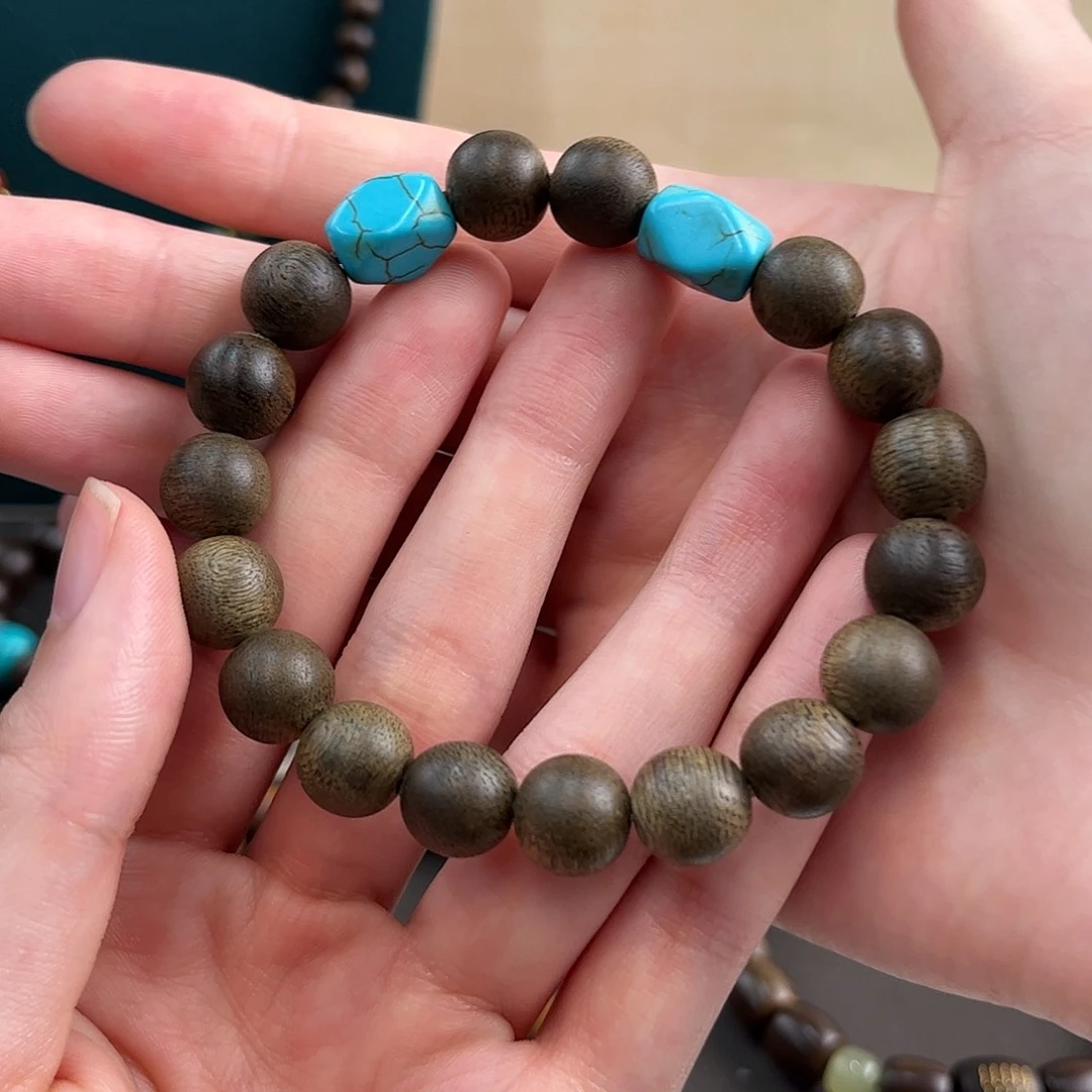 终***者沉香手串12mm文莱九分沉高油脂老料
