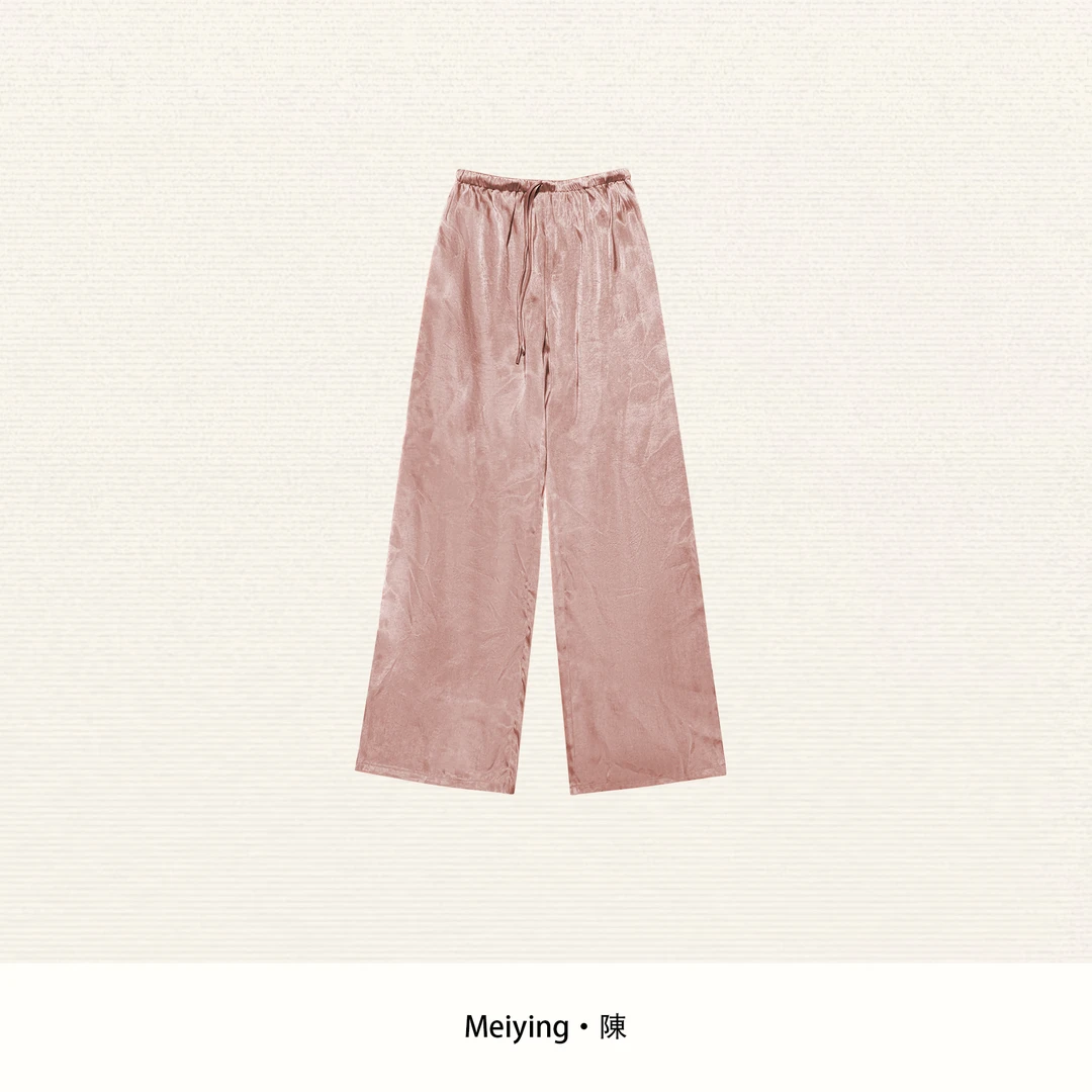 Meiying-2025S/S夏季新款"霓虹甜心"纯色抽绳百搭休闲裤YA5XK074