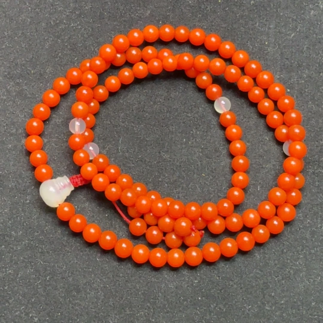 乐***生南红玛瑙108未镶嵌