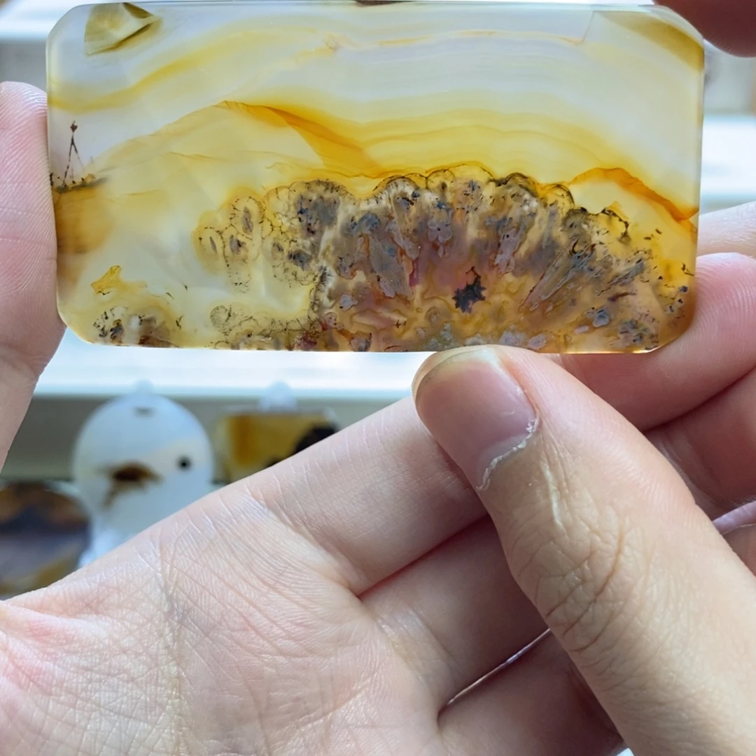 玛瑙/玉髓未镶嵌吊坠(不含链)