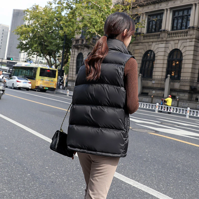 UCUB/独等95白鸭绒立领情侣款羽绒马甲短款女士2025新款秋冬保暖