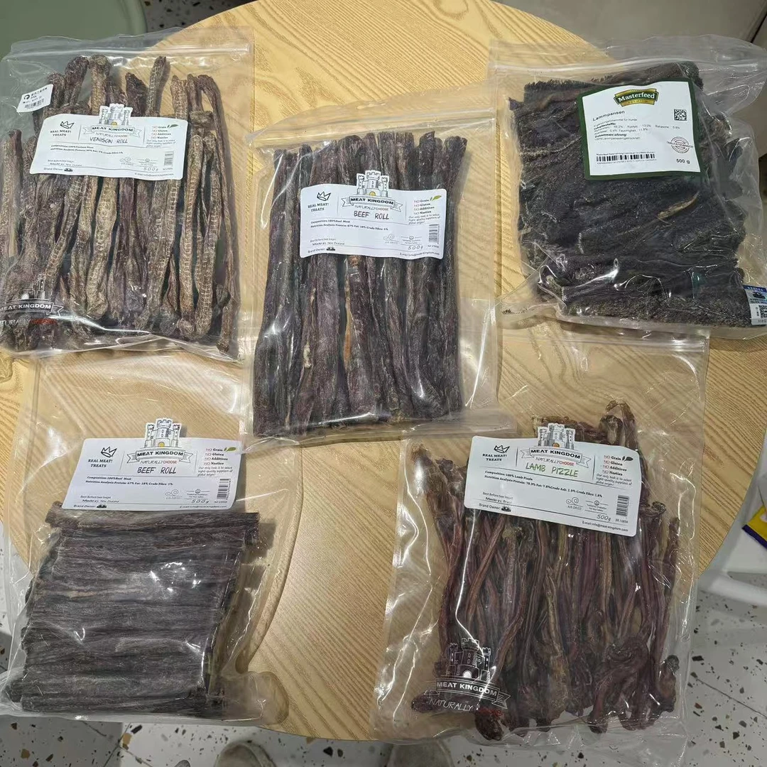 新西兰风干磨牙零食狗零食500g量贩装牛肉棒鹿肉棒羊鞭现货