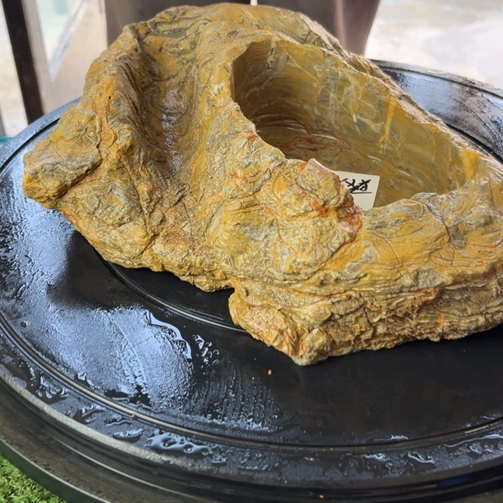 红陶品**道石头花盆