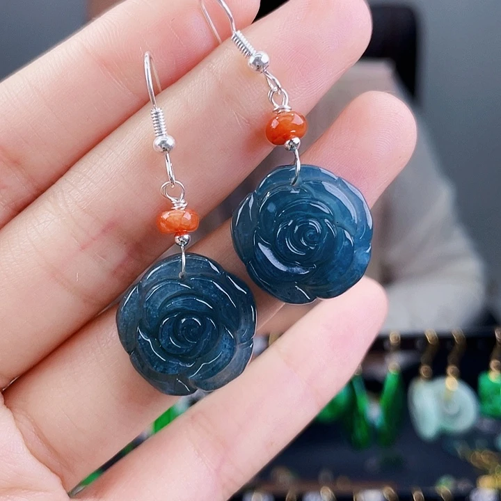 翡翠耳饰未镶嵌饰品