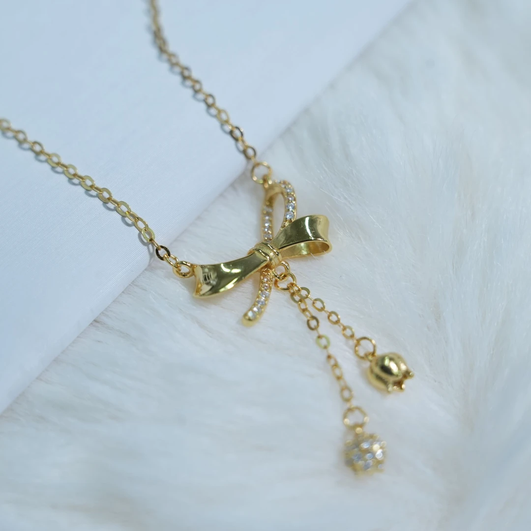 坠链均925银锆石 在逃公主项链时尚轻奢气质百搭坠链