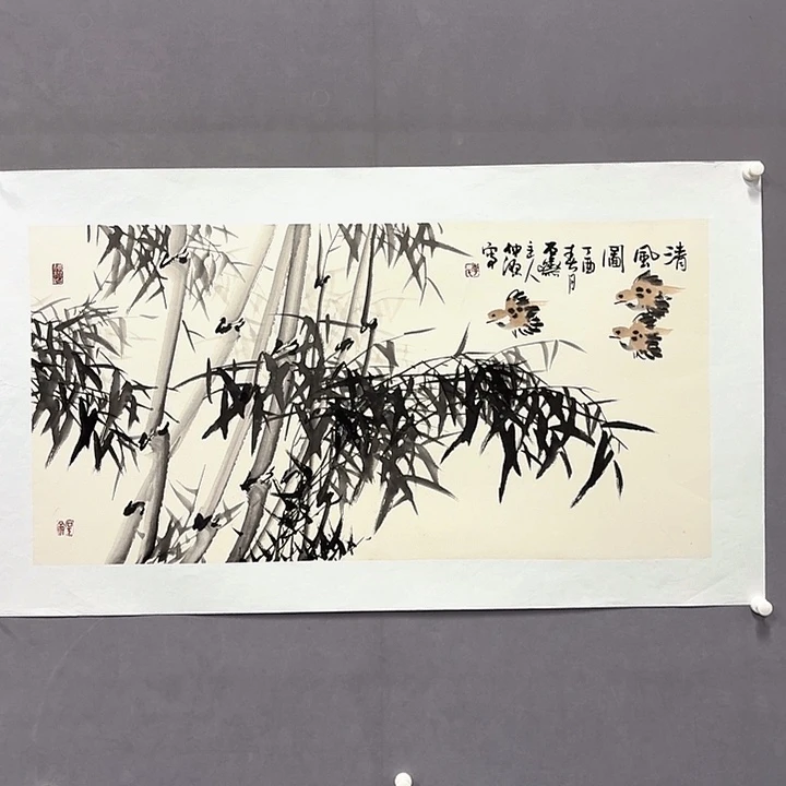 国画亲笔手绘放心去藏