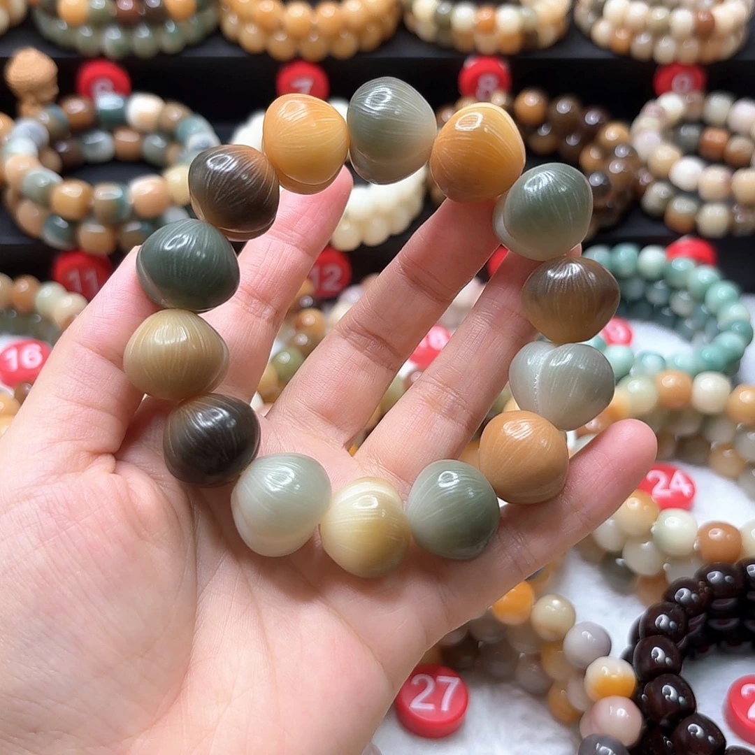 菩提根/象牙果手串屁桃 已加备用珠