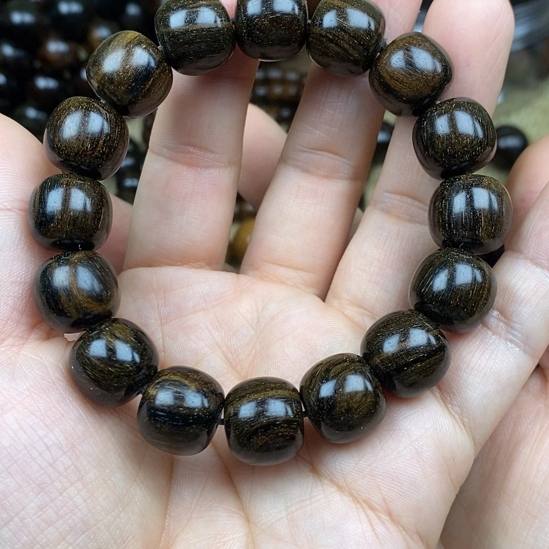 贡木手串/手链1314墨绿贡木