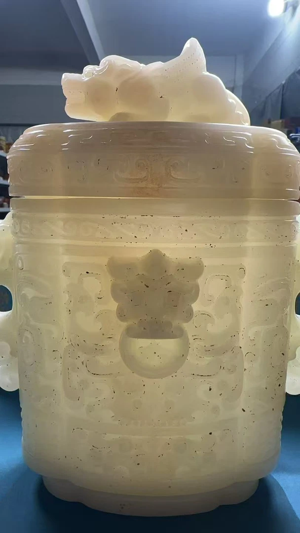 特色摆件特色摆件L-118古瓶白石