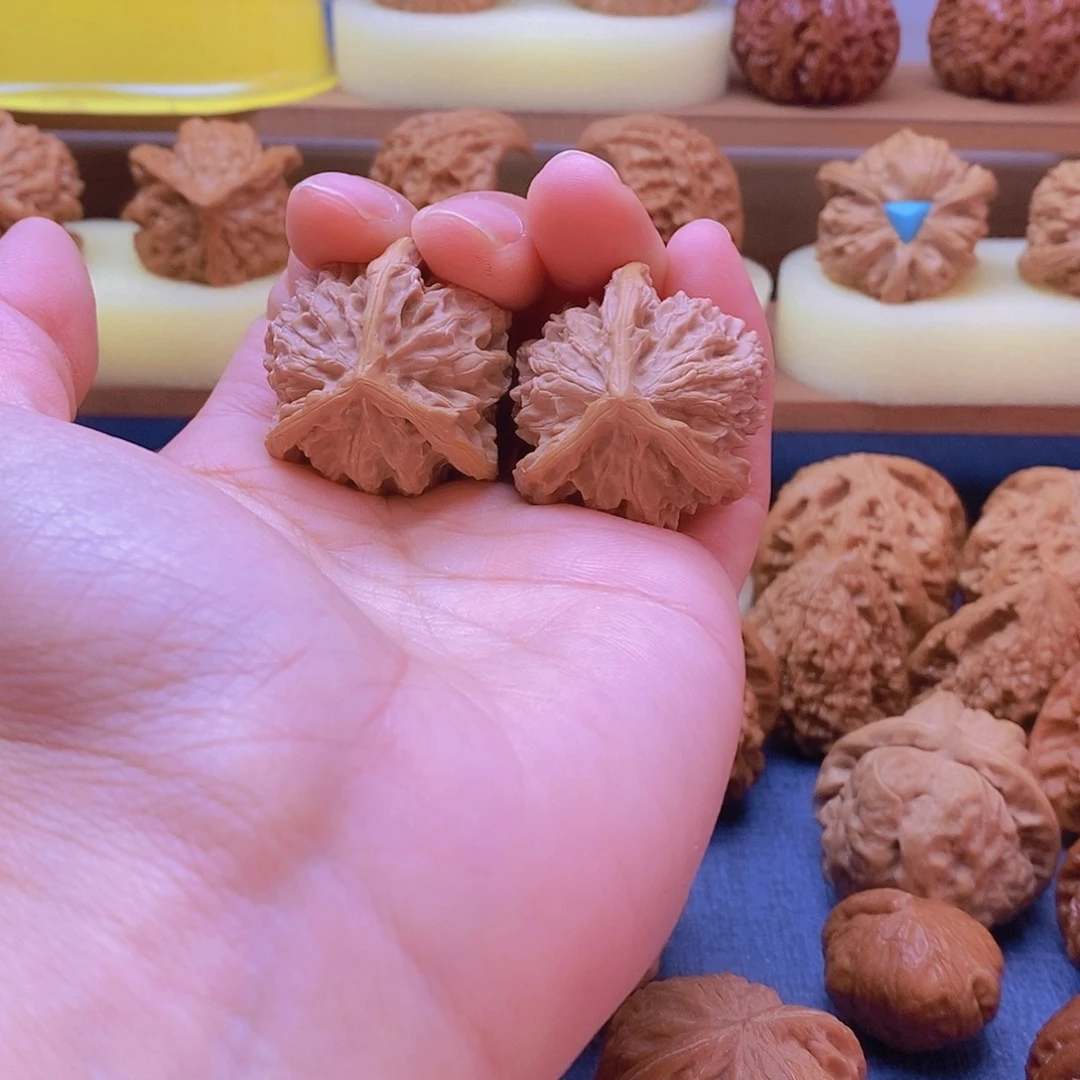 文玩核桃把件33盘山三棱