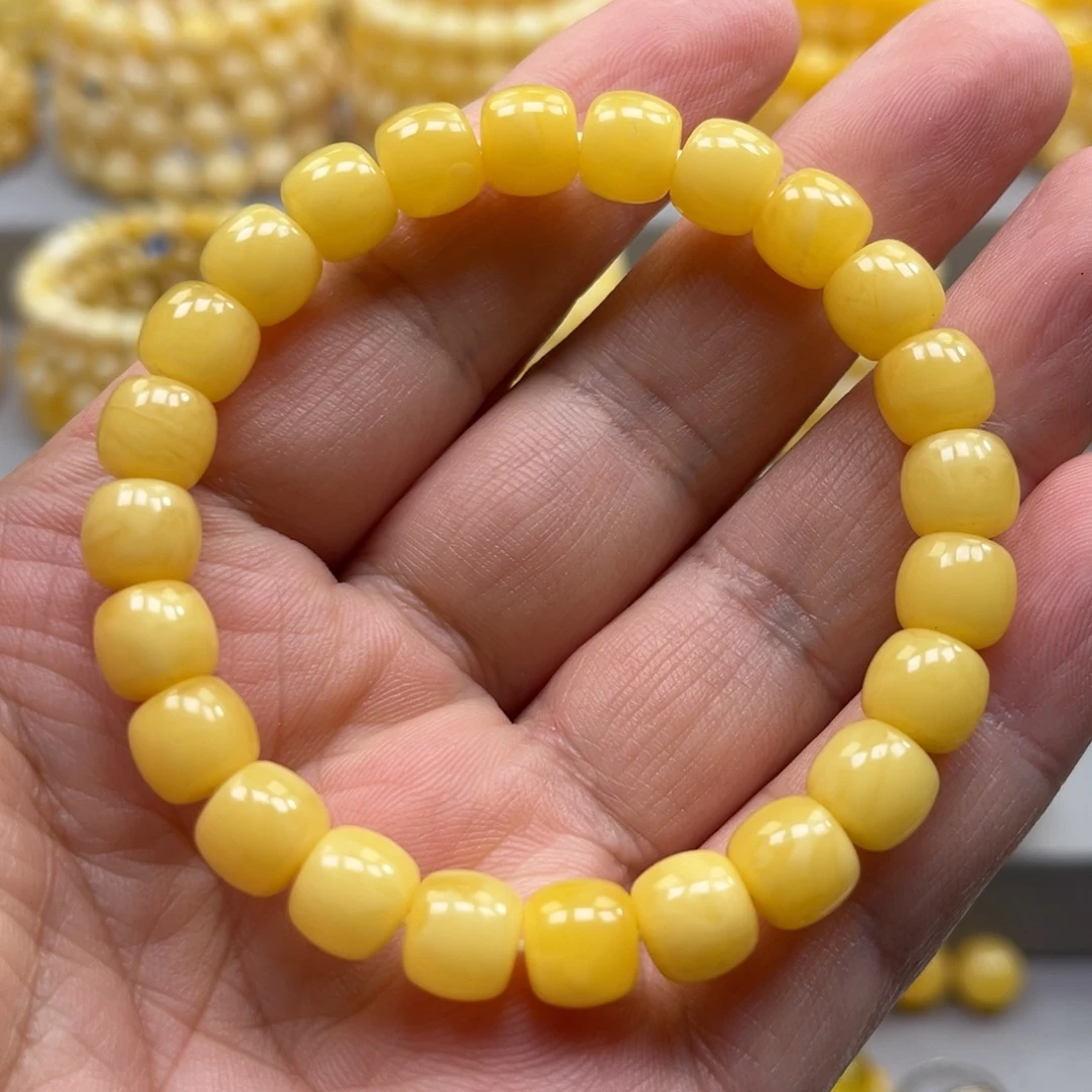 琥珀未镶嵌手链手串