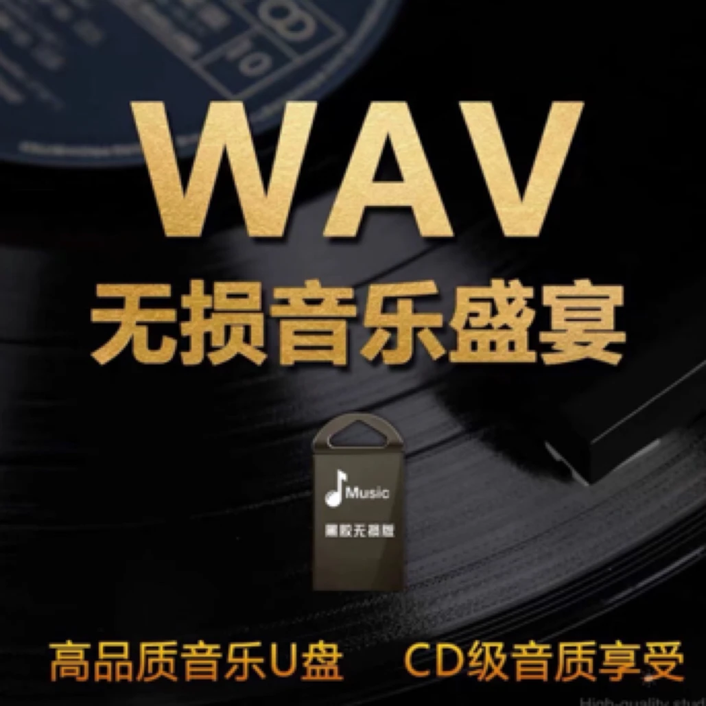 新款无损WAV原装头版24K母盘经典发烧音质人声车载珍藏盘