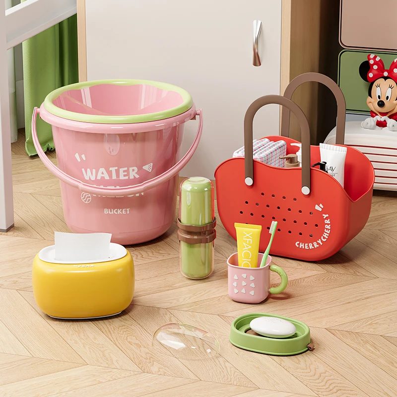 卡通缤纷水果洗漱收纳组合套装学生专用开学季收纳套装宿舍必备好