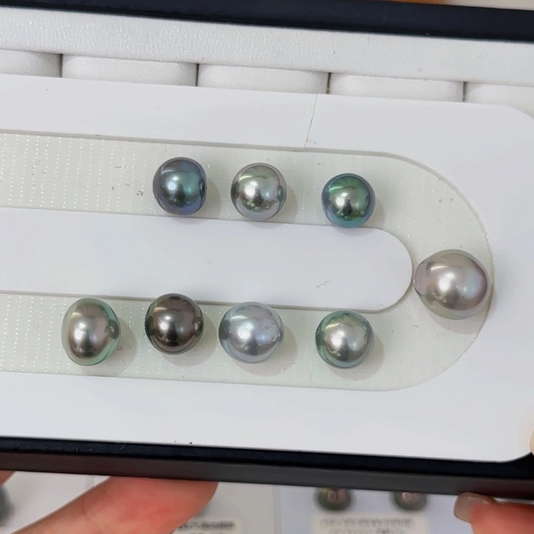 海水珍珠裸珠未镶嵌?*懒大溪地裸珠9-11mm可定制爱