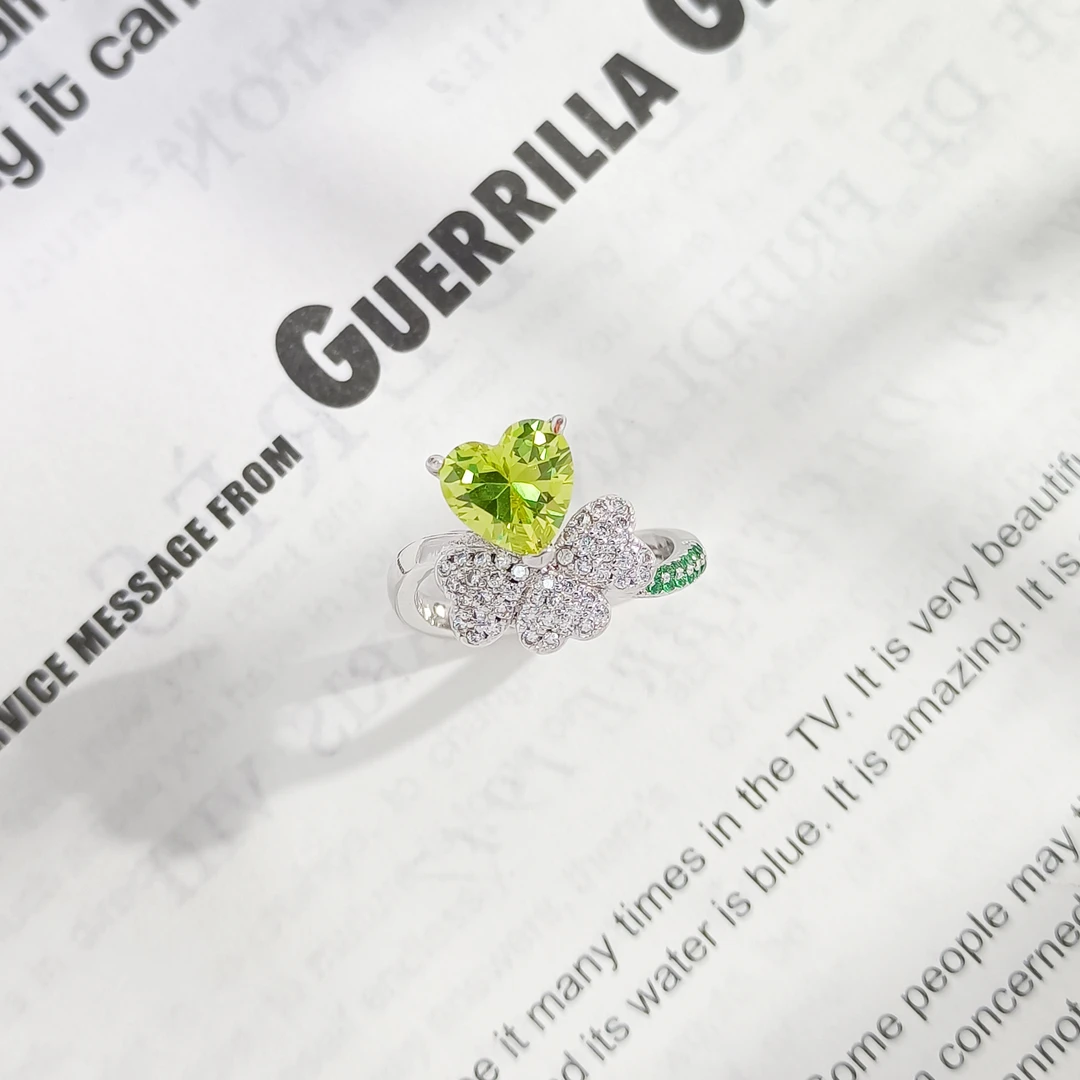 铜合金合成锆石戒指 GTL-52743 戒指气质欧美简约轻奢小众时尚