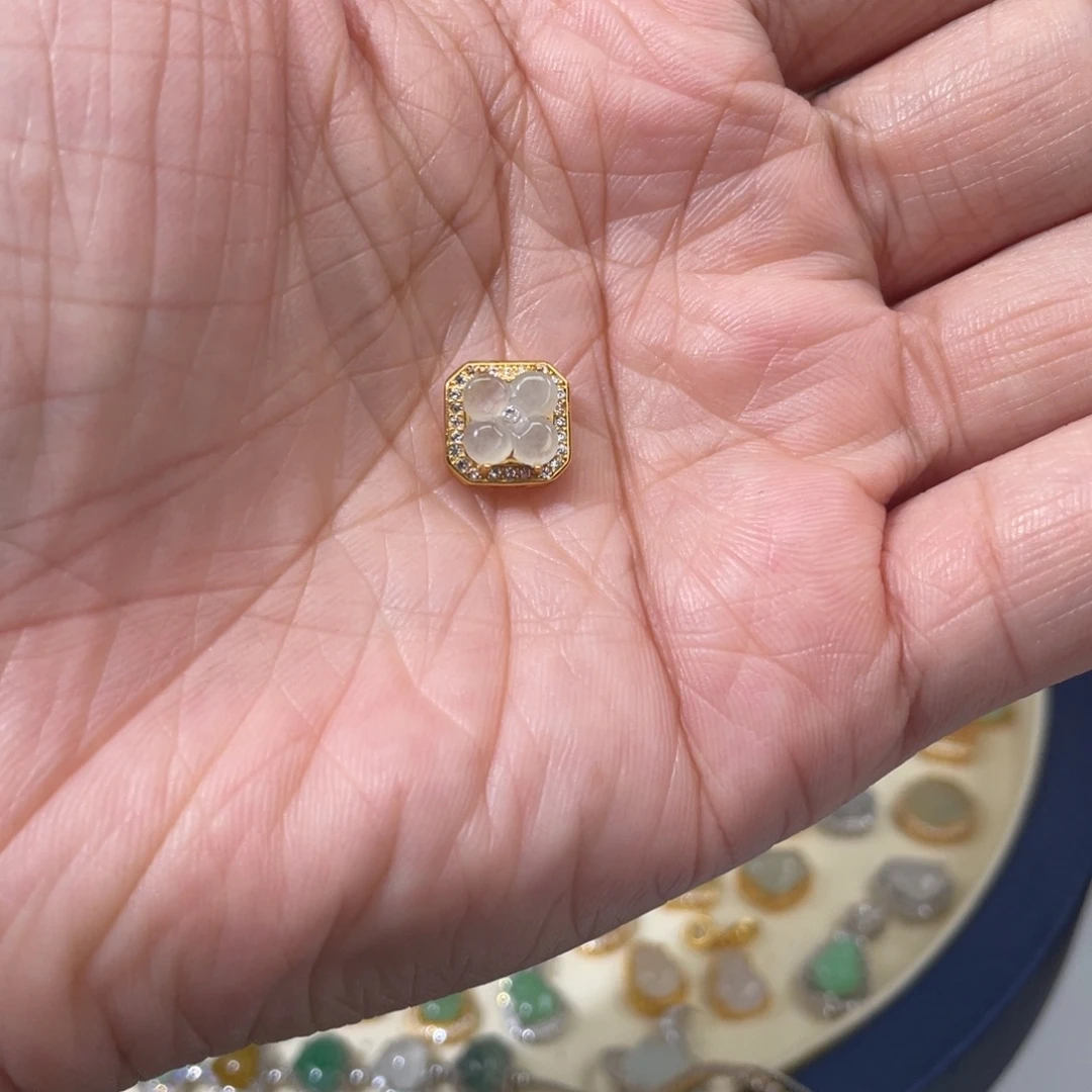 颈饰银S925镶嵌翡翠翡翠