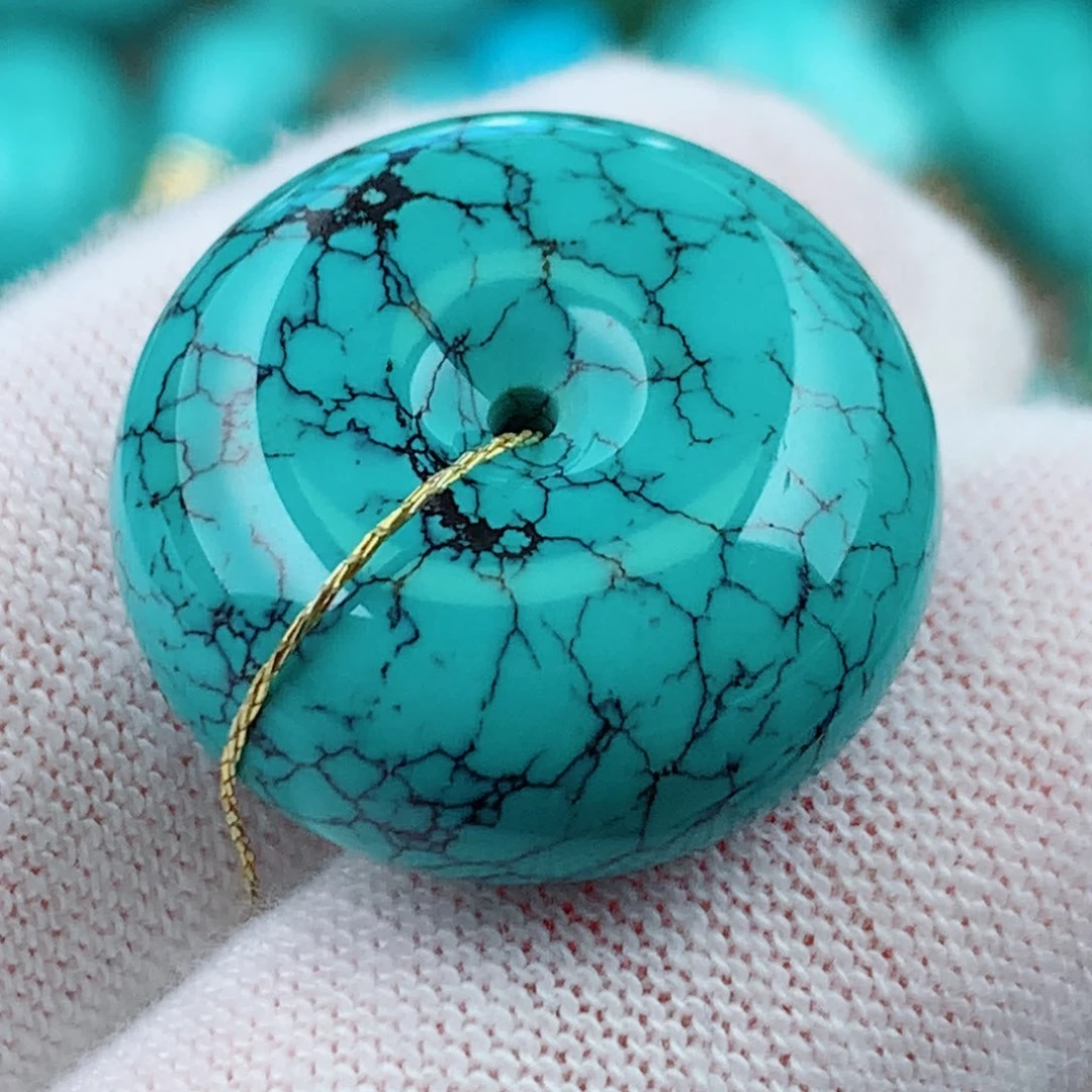 未镶嵌绿松石珠宝奇石20.5mm