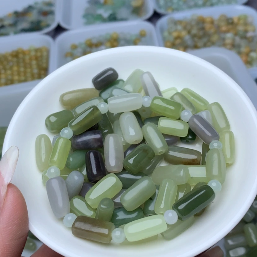 【闪购商品】翡翠手链未镶嵌多宝长条10个