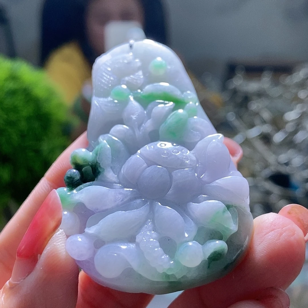 【闪购商品】翡翠未镶嵌颈饰花